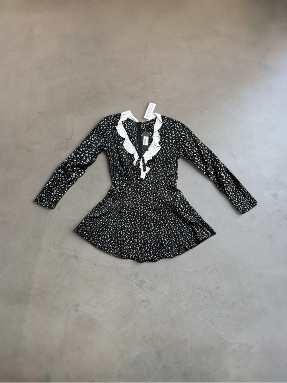 Urban Outfitters x Motel Darira Ruffle Long Sleeve Mini Dress